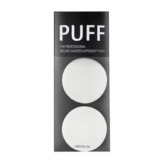 Aritaum - The Professional Soft Powder Puff (round) 2pcs 2pcs
