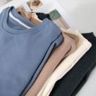 Round-neck Plain Short-sleeve T-shirt