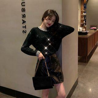 Long-sleeve Sweater Black - One Size