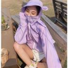 Ear-accent Long-sleeve Light Jacket