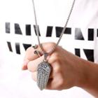 Alloy Tag Pendant Necklace Alloy Tag - One Size