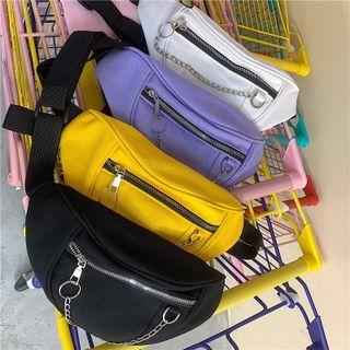 Couple Matching Faux Leather Chain Detail Sling Bag