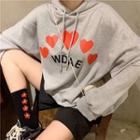Heart Hoodie Gray - One Size