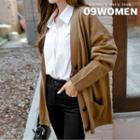Plus Size V-neck Oversized Cardigan