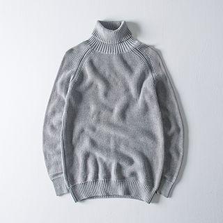 Turtle-neck Knit Sweater