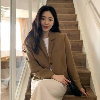 One-button Short Blazer