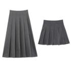 Plain A-line Pleated Skirt (various Designs)