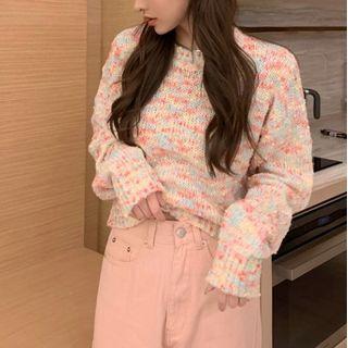 Melange Cardigan / Sweater / Camisole Top