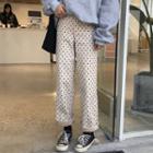 Straight-fit Dotted Pants