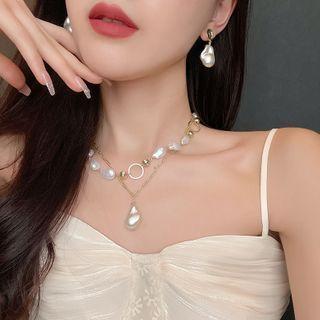 Faux Pearl Earring / Necklace / Set