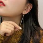 Bar Dangle Earring Silver Needle - As Shown In Figure - One Size