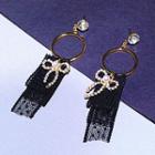 Rhinestone Bow Statement Earring