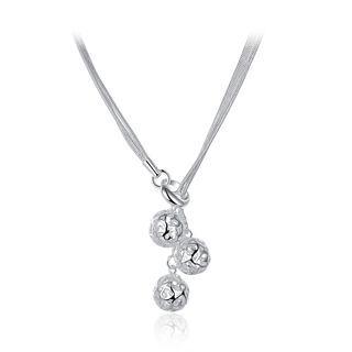 Mini Ball Necklace Silver - One Size