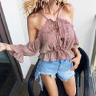 Halter Lace-up Top