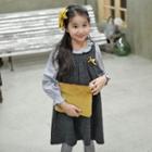 Family Matching Mock Two Piece Frilled Dress