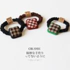 Square Houndstooth Hair Tie