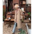 Single-breasted Woolen Coat Beige - One Size
