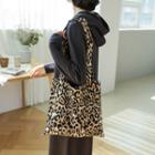 Leopard Shopper Bag Beige - One Size