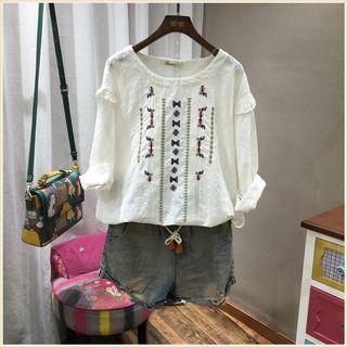 Bow Printed Blouse