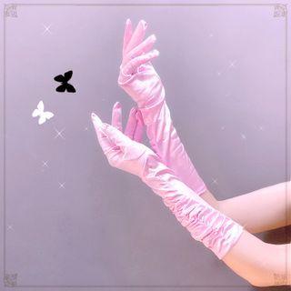 Plain Satin Gloves