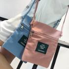 Letter Applique Shoulder Pouch