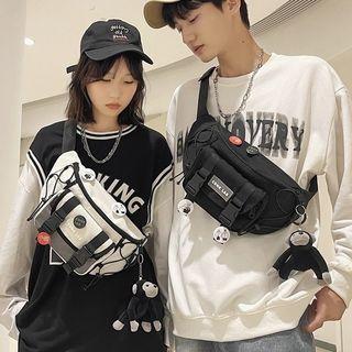 Buckled Waist Bag / Charm / Set