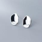 925 Sterling Silver Disc Earring 1 Pair - S925 Silver - One Size