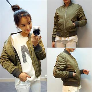 Zip-up Pocket-detail Jacket