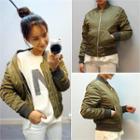 Zip-up Pocket-detail Jacket
