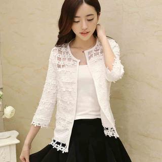 3/4-sleeve Lace Jacket