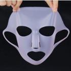 Silicone Facial Mask Sheet Transparent White - One Size