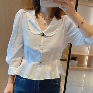 Collar Ruffled Blouse