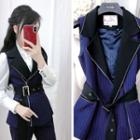 Set: Pinstriped Vest + Boot-cut Pants