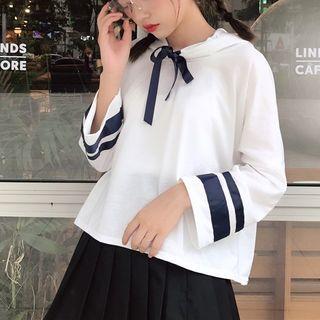 Bow Long-sleeve Sweatshirt