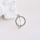 925 Sterling Silver Lightening Bolt Open Ring Rs532 - Silver - One Size
