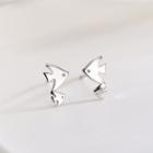 925 Sterling Silver Fish Earring 1 Pair - Es675 - One Size