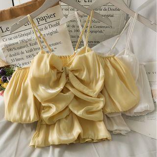 Boatneck Knotted Crop Top