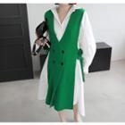 Slit Tie-side Long Vest