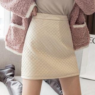 Padded Mini A-line Skirt