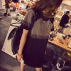 Rhinestone Short-sleeve T-shirt Dress