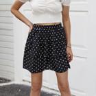 Dotted Layered Mini A-line Skirt