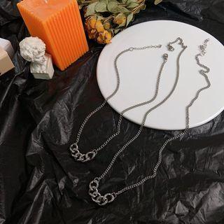 Chain Pendant Stainless Steel Necklace