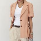 Short-sleeve Single-breasted Jacket