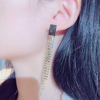 Metal Fringe Drop Earring