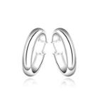 Simple And Fashion Geometric Circle Earrings Silver - One Size