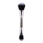 Dual Head Foundation Blush Makeup Brush Zz5-503 - Silver - One Size