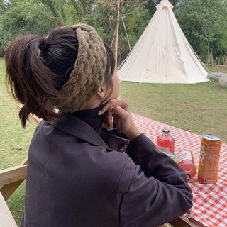 Wide Wool Knitted Hair Band