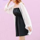 Open Front Light Jacket White - One Size