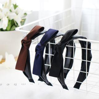 Genuine Leather Bow Headband
