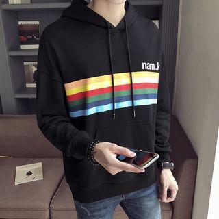 Rainbow Striped Hoodie